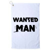 Wanted Man Funny Meme Golf Towel