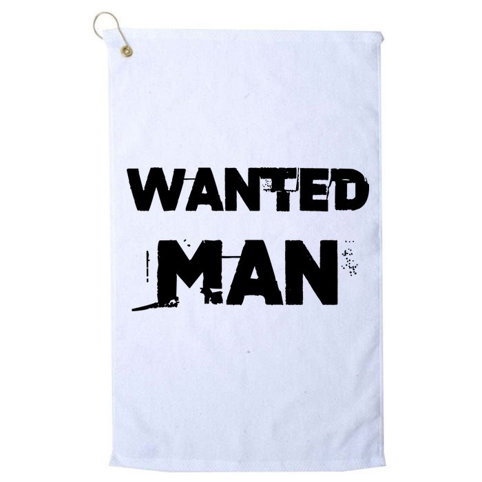 Wanted Man Funny Meme Golf Towel