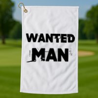 Wanted Man Funny Meme Golf Towel