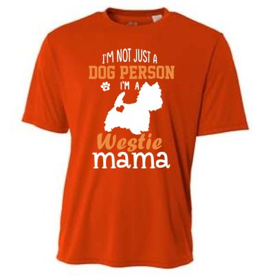 Westie Mom Funny Gift Funny Mother's Day Westie Dog Mom Lover Cute Gift Cooling Performance Crew T-Shirt