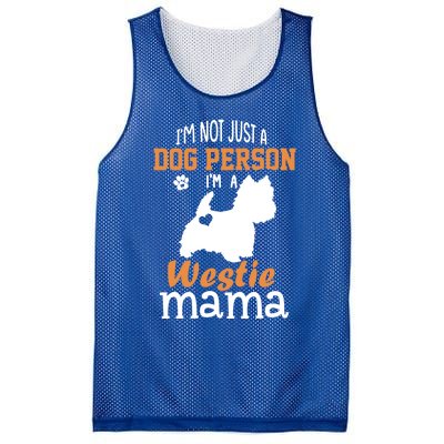 Westie Mom Funny Gift Funny Mother's Day Westie Dog Mom Lover Cute Gift Mesh Reversible Basketball Jersey Tank