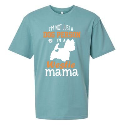 Westie Mom Funny Gift Funny Mother's Day Westie Dog Mom Lover Cute Gift Sueded Cloud Jersey T-Shirt