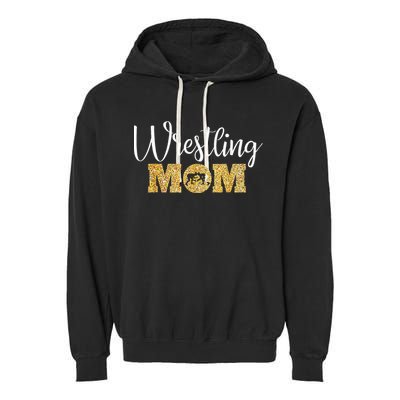 Wrestling Mom Funny Wrestling Garment-Dyed Fleece Hoodie