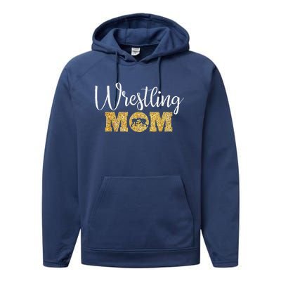 Wrestling Mom Funny Wrestling Performance Fleece Hoodie