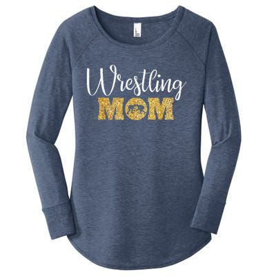 Wrestling Mom Funny Wrestling Women's Perfect Tri Tunic Long Sleeve Shirt