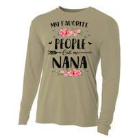 Womens My Favorite People Call Me Nana Mother's Day Gift Cooling Performance Long Sleeve Crew