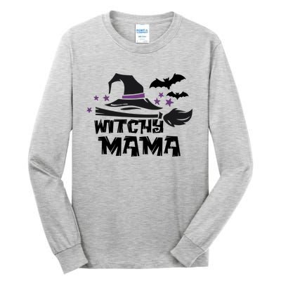 Witchy Mama Funny Halloween Witch Mom Spooky Cute Gift Tall Long Sleeve T-Shirt