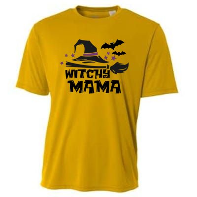 Witchy Mama Funny Halloween Witch Mom Spooky Cute Gift Cooling Performance Crew T-Shirt