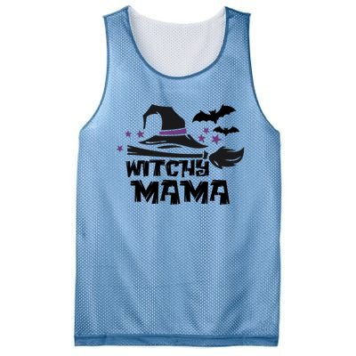 Witchy Mama Funny Halloween Witch Mom Spooky Cute Gift Mesh Reversible Basketball Jersey Tank