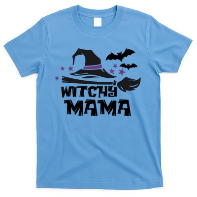 Witchy Mama Funny Halloween Witch Mom Spooky Cute Gift T-Shirt