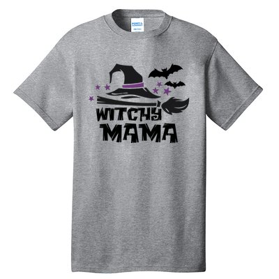 Witchy Mama Funny Halloween Witch Mom Spooky Cute Gift Tall T-Shirt