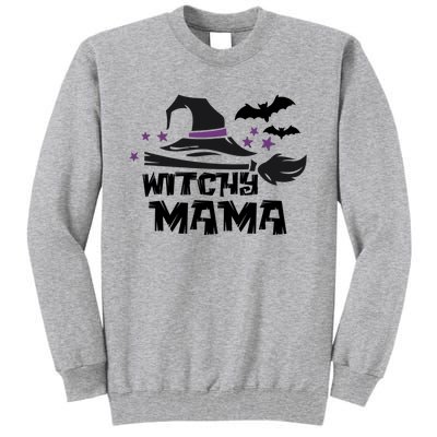 Witchy Mama Funny Halloween Witch Mom Spooky Cute Gift Tall Sweatshirt