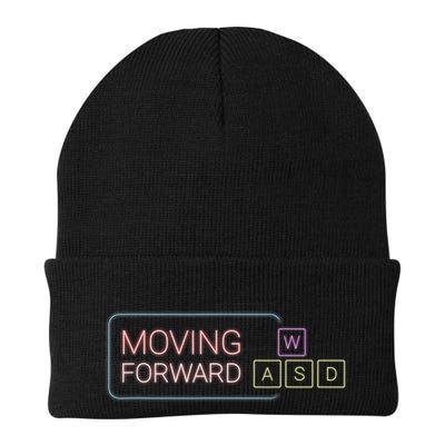 Wasd Moving Forward Retro Pc Gaming Inspirational Knit Cap Winter Beanie