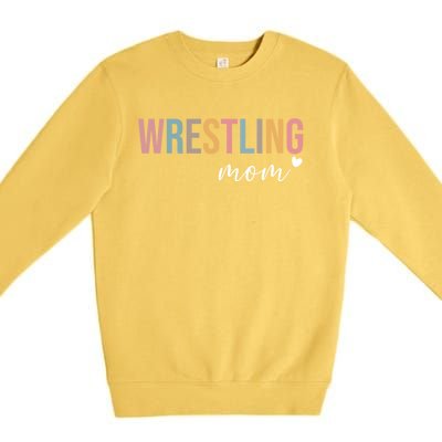 Wrestling Mom Gift Premium Crewneck Sweatshirt