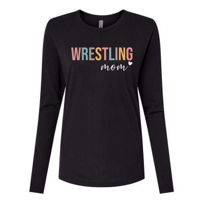 Wrestling Mom Gift Womens Cotton Relaxed Long Sleeve T-Shirt