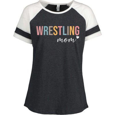 Wrestling Mom Gift Enza Ladies Jersey Colorblock Tee