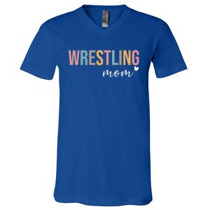 Wrestling Mom Gift V-Neck T-Shirt