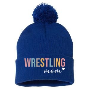 Wrestling Mom Gift Pom Pom 12in Knit Beanie