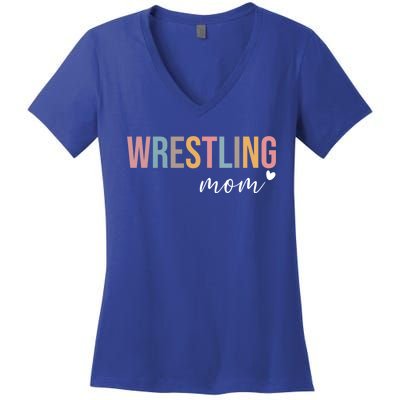 Wrestling Mom Gift Women's V-Neck T-Shirt