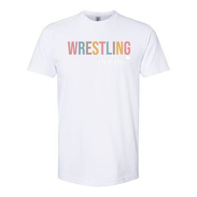 Wrestling Mom Gift Softstyle CVC T-Shirt