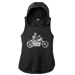 Wo Motorcycle Great Gift Motif Biker Funny Gift Road Trip Freedom Skull Gift Ladies PosiCharge Tri-Blend Wicking Draft Hoodie Tank