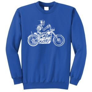 Wo Motorcycle Great Gift Motif Biker Funny Gift Road Trip Freedom Skull Gift Sweatshirt