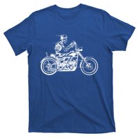 Wo Motorcycle Great Gift Motif Biker Funny Gift Road Trip Freedom Skull Gift T-Shirt