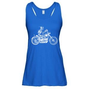 Wo Motorcycle Great Gift Motif Biker Funny Gift Road Trip Freedom Skull Gift Ladies Essential Flowy Tank