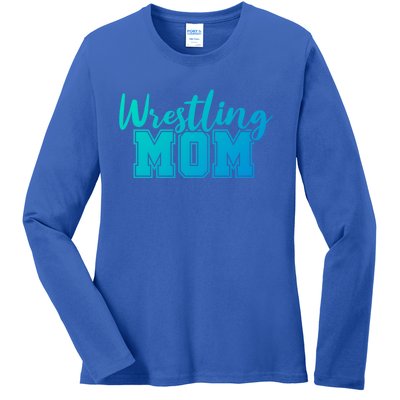 Wrestling Mom Gift Ladies Long Sleeve Shirt