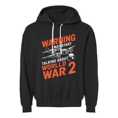 Ww2 Memorabilia Gifts World War 2 Memorabilia Vintage Wwii Garment-Dyed Fleece Hoodie