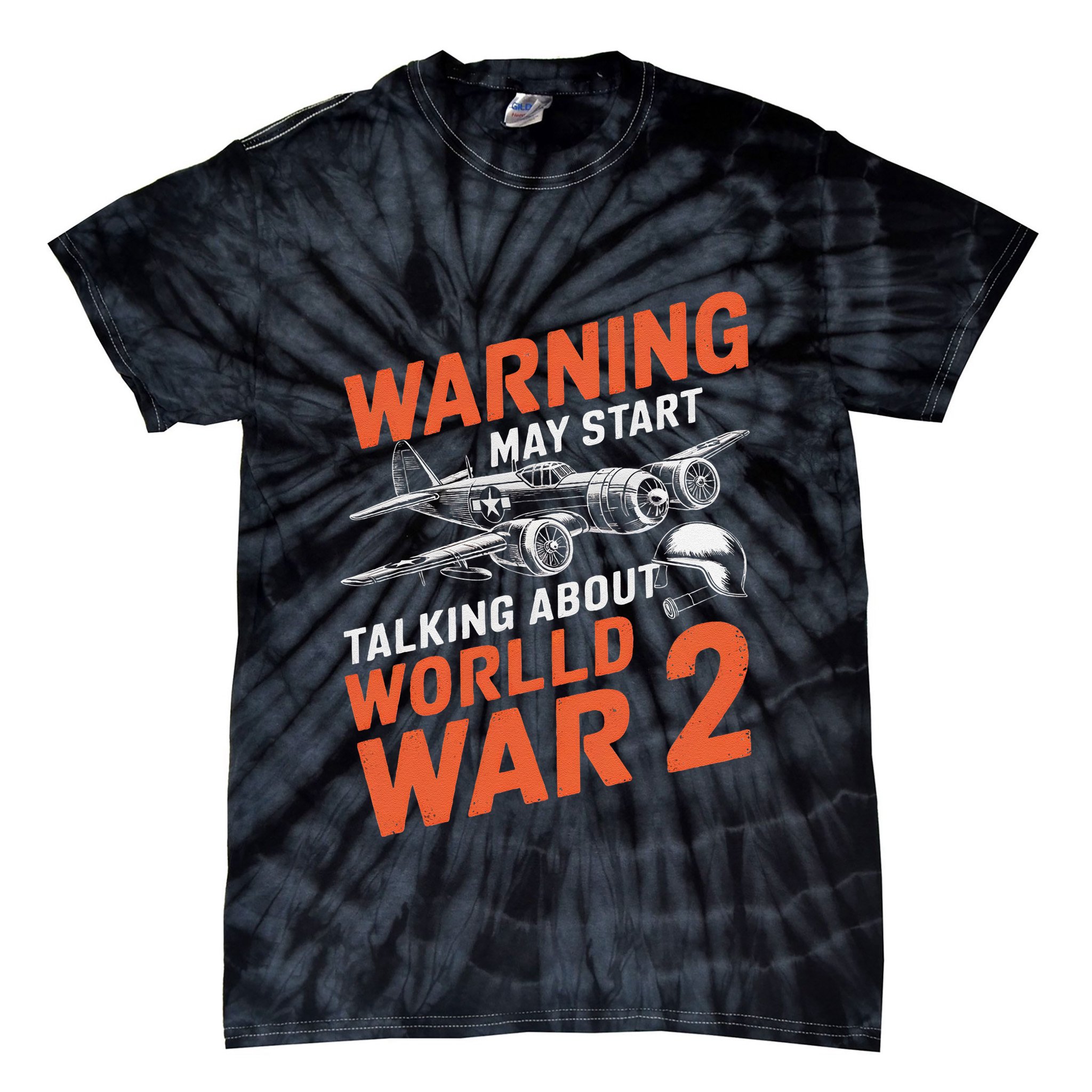 Ww2 Memorabilia Gifts World War 2 Memorabilia Vintage Wwii Tie-Dye T-Shirt