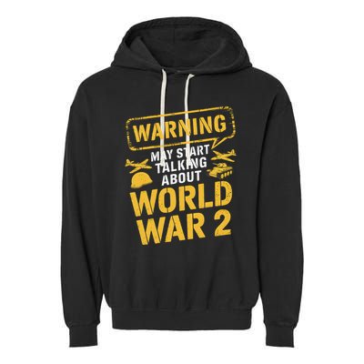 Ww2 Memorabilia Gifts World War 2 Memorabilia Vintage Wwii Garment-Dyed Fleece Hoodie