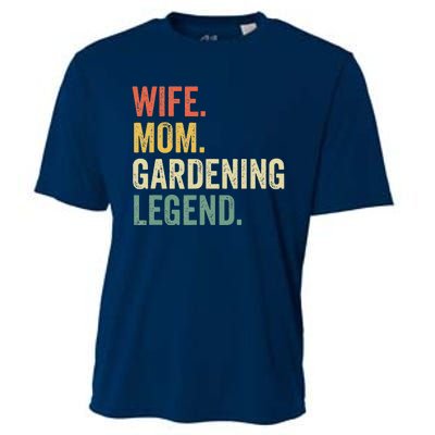 Wife Mom Gardening Legend Funny Gardener Mother Cooling Performance Crew T-Shirt