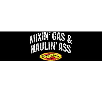 WFO Mixing Gas Hauling Ass Motocross Racer Dirt Bike Rider Bumper Sticker