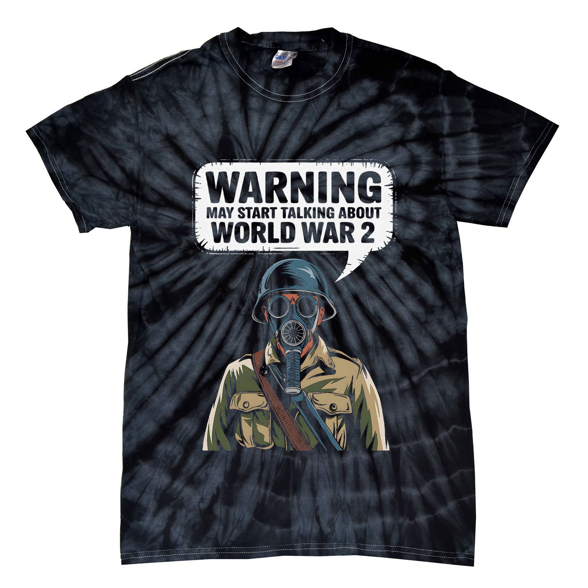 Ww2 Memorabilia Gifts World War 2 Memorabilia Vintage Wwii Tie-Dye T-Shirt