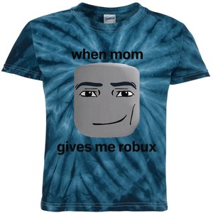 When Mom Gives Me Robux Gaming Culture Gamer Kids Tie-Dye T-Shirt