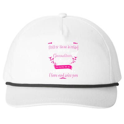 Wifes Moms Grandmas Lost Husband Dad Grandpa Guardian Angel Gift Snapback Five-Panel Rope Hat