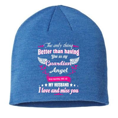 Wifes Moms Grandmas Lost Husband Dad Grandpa Guardian Angel Gift Sustainable Beanie