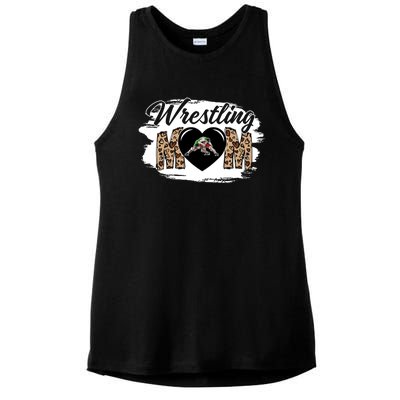 Wrestling Mom Game Day Outfit Funny Mother's Day For Mom Meaningful Gift Ladies PosiCharge Tri-Blend Wicking Tank