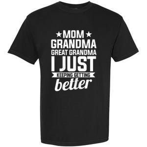 Womens Mom Grandma Great Grandma Mother Garment-Dyed Heavyweight T-Shirt