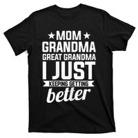 Womens Mom Grandma Great Grandma Mother T-Shirt