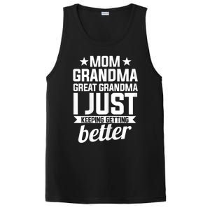 Womens Mom Grandma Great Grandma Mother PosiCharge Competitor Tank