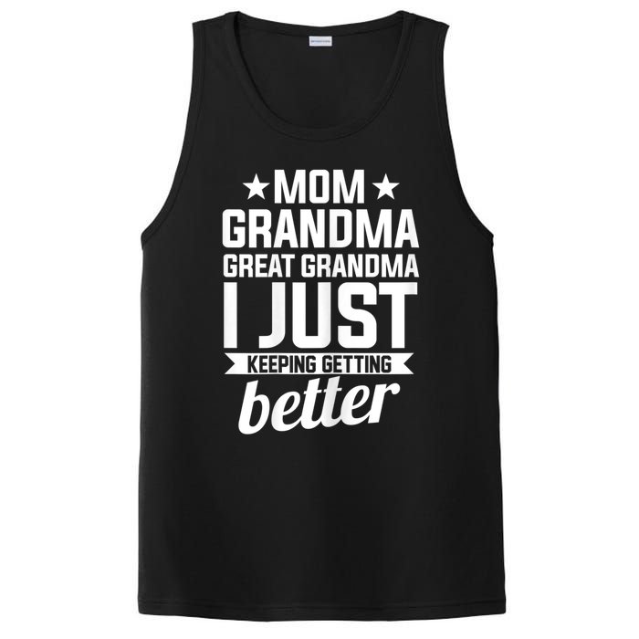 Womens Mom Grandma Great Grandma Mother PosiCharge Competitor Tank