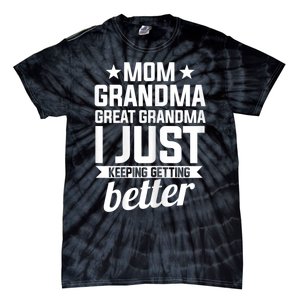 Womens Mom Grandma Great Grandma Mother Tie-Dye T-Shirt