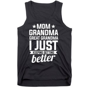 Womens Mom Grandma Great Grandma Mother Tank Top