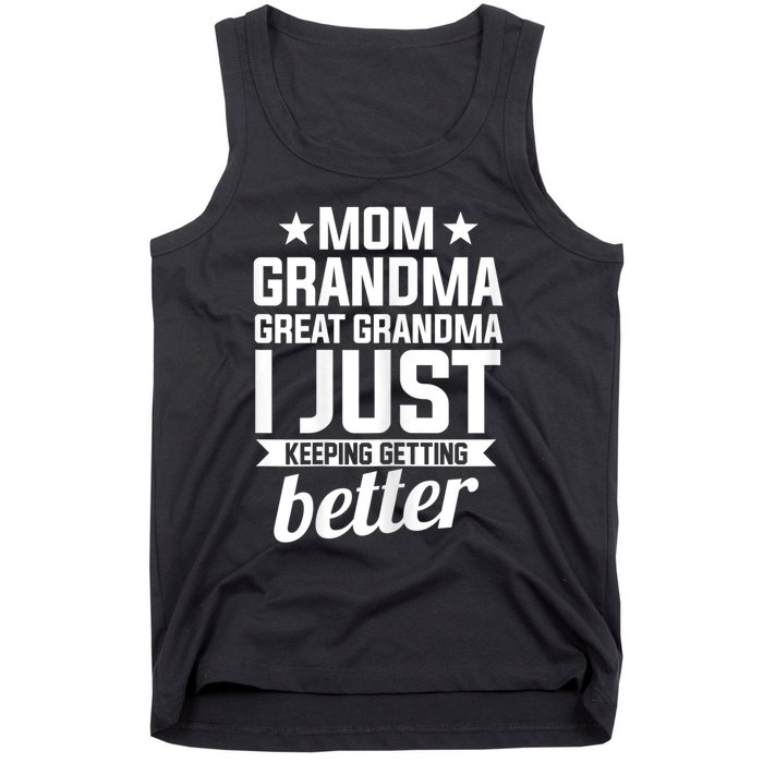 Womens Mom Grandma Great Grandma Mother Tank Top