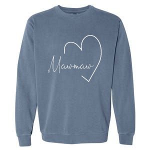 Womens Mawmaw Gift Grandma Christmas Mother's Day Garment-Dyed Sweatshirt