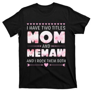 Womens Memaw Granna Nanna Grandma T-Shirt