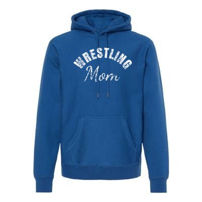 Wrestling Mom Gift Vintage Great Gift Premium Hoodie