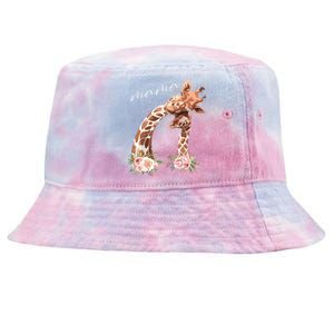 Womens Mama Giraffe Shirts New Mom Mommy Gift For Mothers Day Tie-Dyed Bucket Hat